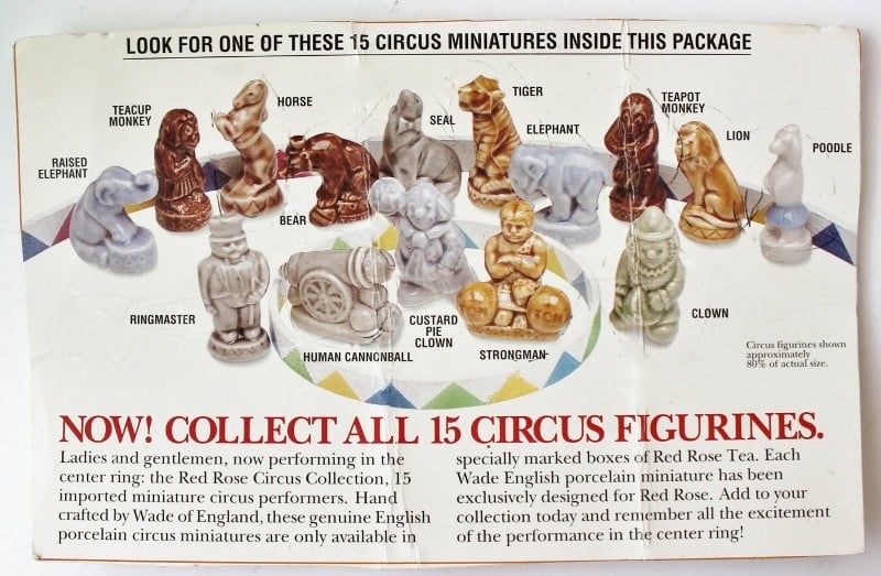 Wade whimsie complete circus collection (2) Advert for wade whimsie circus collection