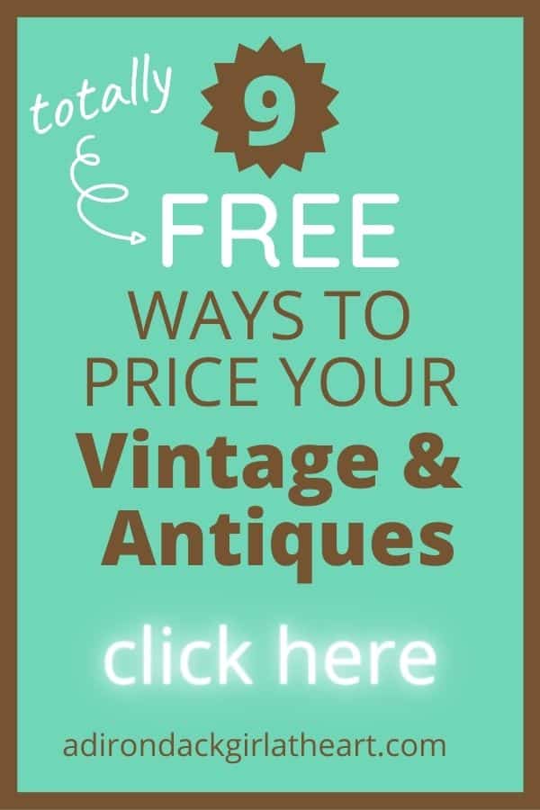 Turquoise background: 9 Free ways to price you vintage and antiques