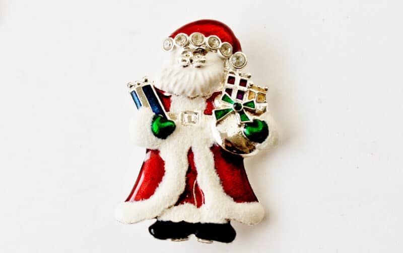 Santa claus brooch pin