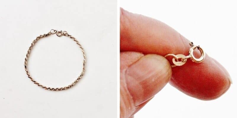 Sterling silver rope bracelet