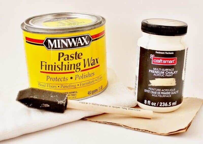 Materials to make upcycled antique frame into graduation photo display
