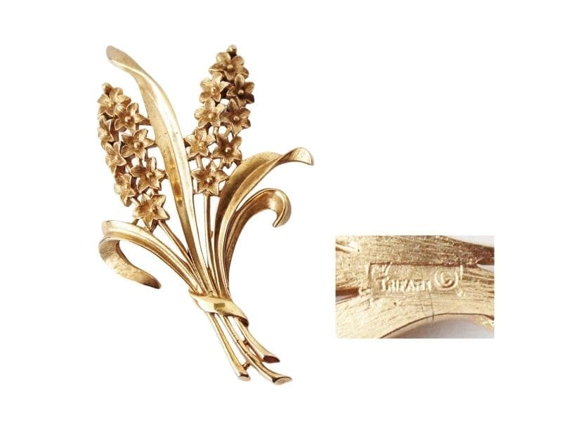 Vintage Trifari Floral Brooch