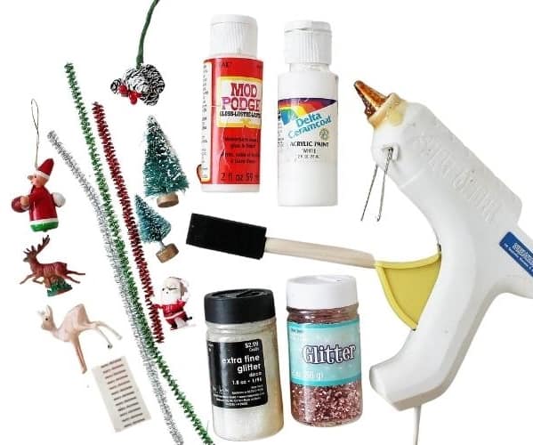 Materials to embellish vintage Putz houses