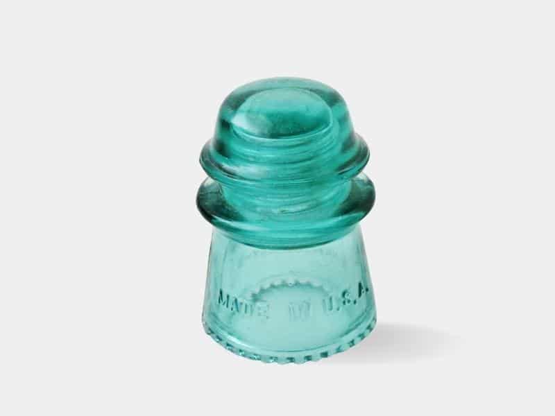 Antique aqua blue insulator