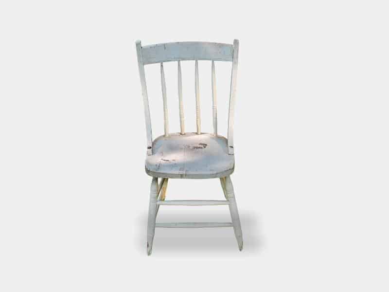 Vintage white painted chair