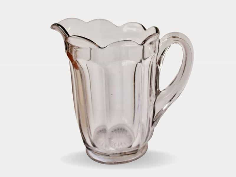 Antique paneled pressed glass pitcher