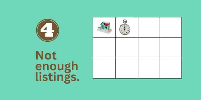 4. Etsy shops fail because of not listing enough items (image of a listing grid with just 2 items)