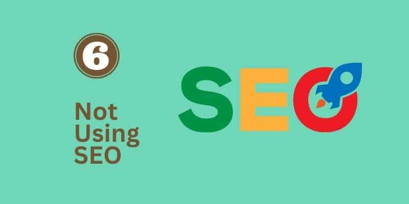 6. Etsy shops fail due to lace of SEO (image of letters SEO)