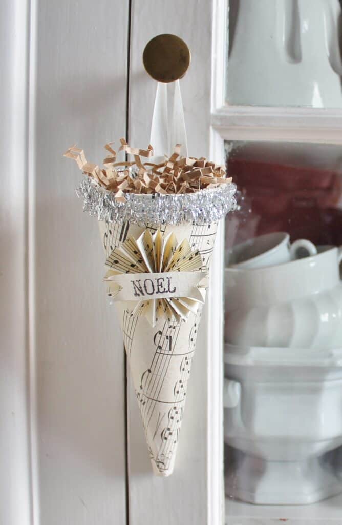 Christmas decorated tussie mussie