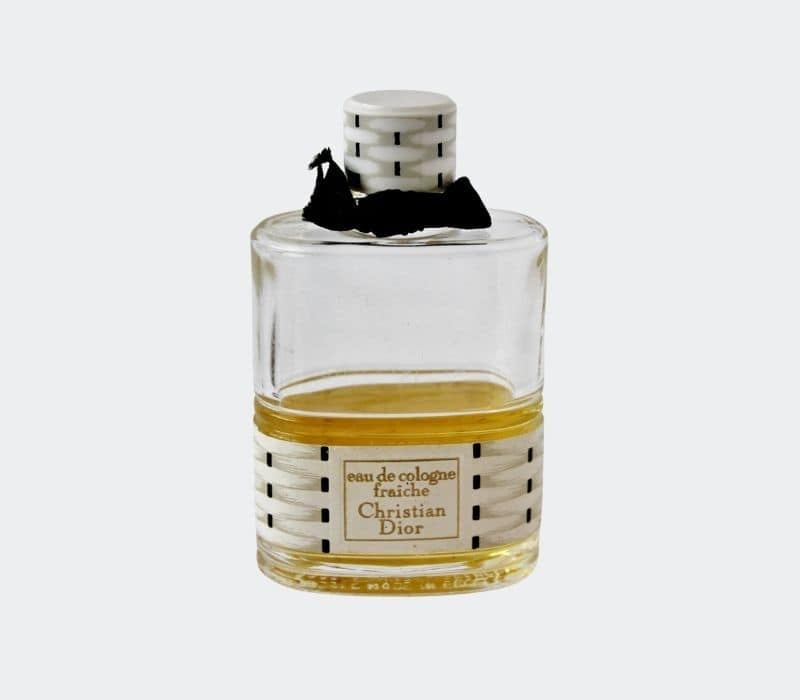 vintage bottle of christian dior perfume