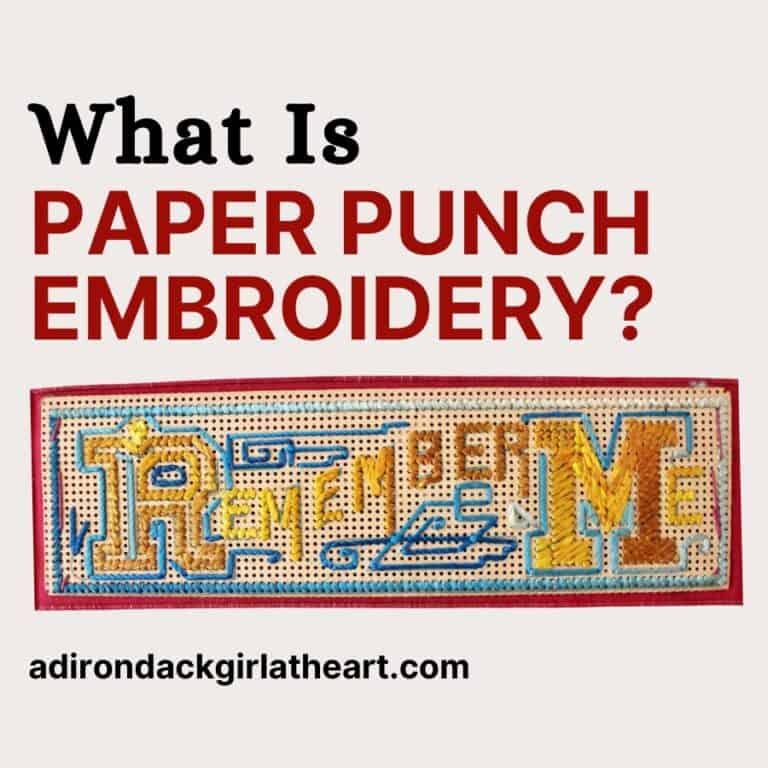 What is Paper Punch Embroidery?