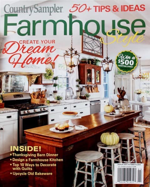 Cover of Farmhouse Style magazine from October 2019