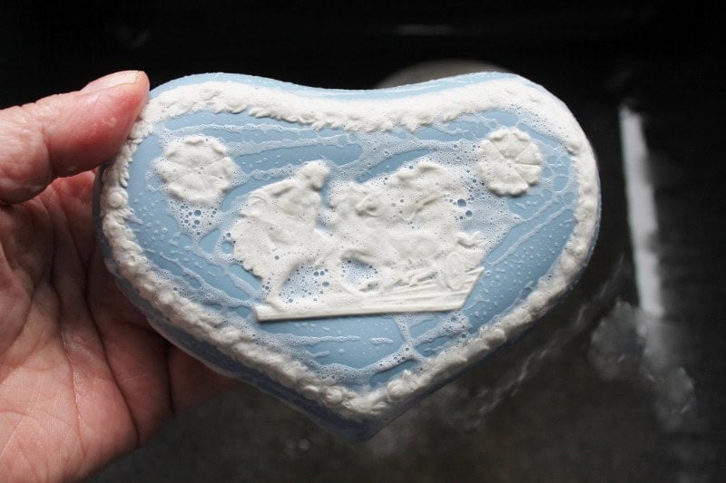 soaped up wedgwood jasperware vanity jar