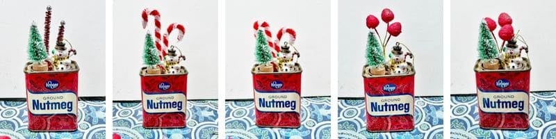 embellishment options for nutmeg tin diorama