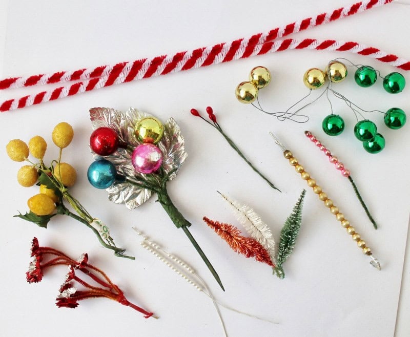 vintage Christmas embellishments