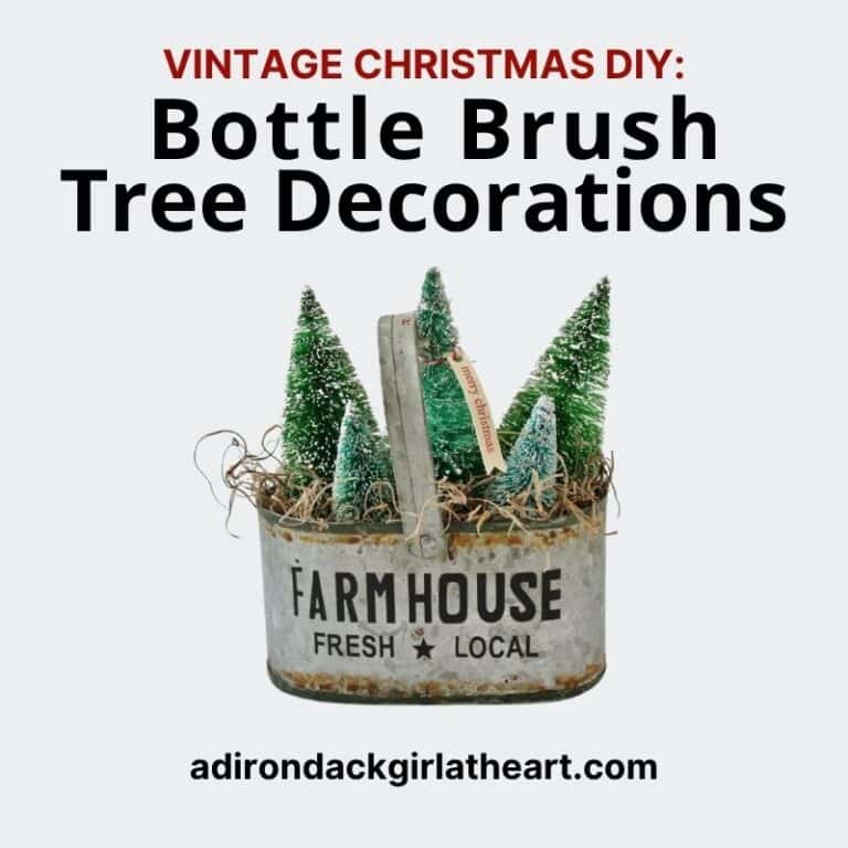 A vintage Christmas DIY: Bottle Brush Tree Decorations