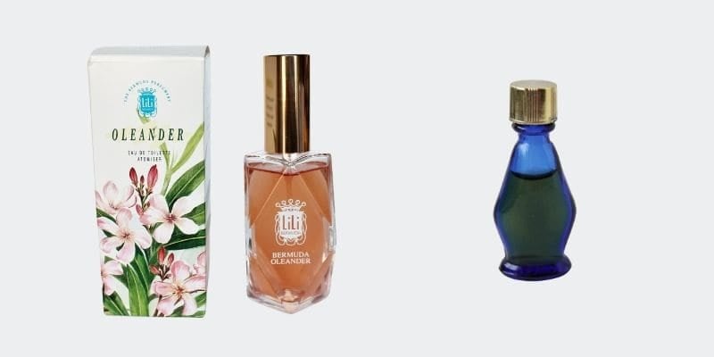 2 bottles of perfume: Oleander and Evening in Paris