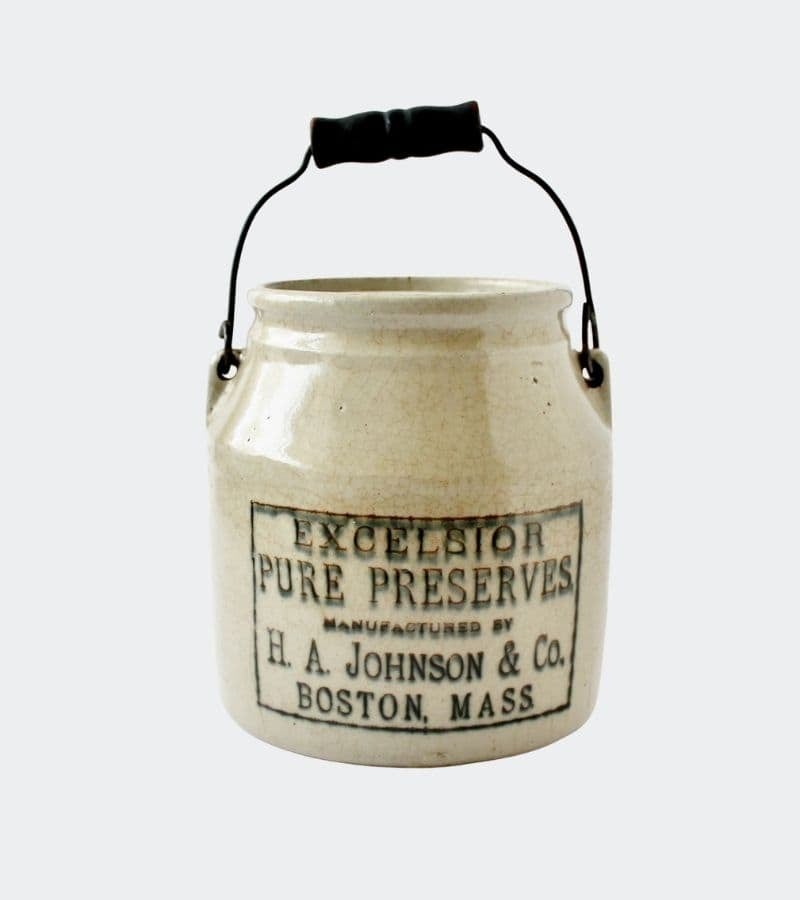 Large antique preserves crock