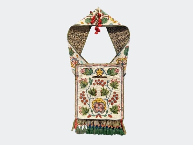 Gorgeous large native american bandolier bag