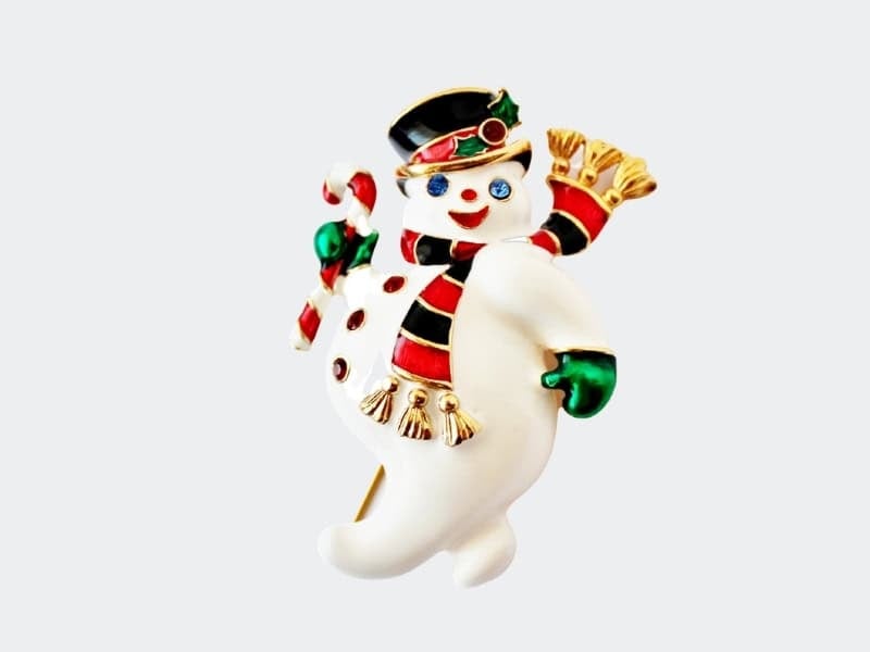 Snowman Pin