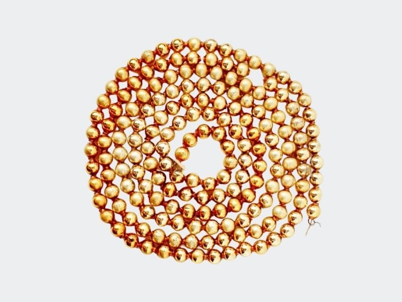 vintage gold mercury glass garland