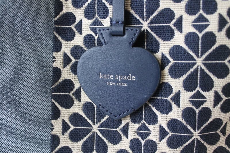 Spade shaped tag: Kate Spade, New York