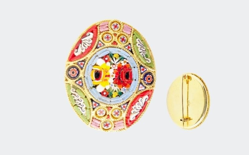colorful oval pin
