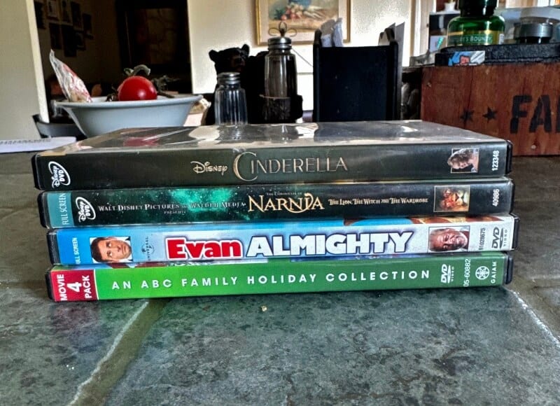 set of 4 DVDs