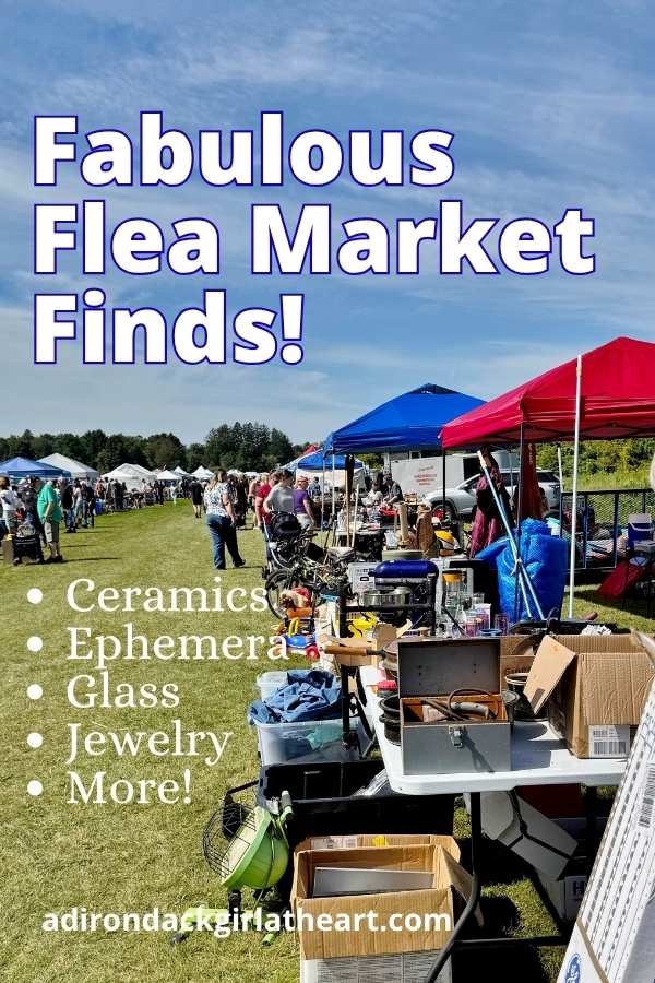 image of flea market stalls with text: fabulous flea market finds! 