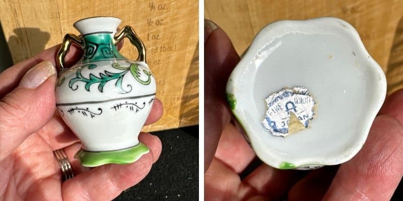 mini vase marked Japan