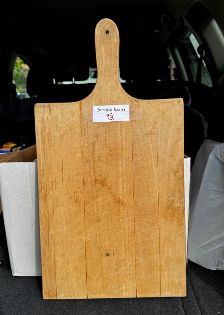 large vintage cutting board