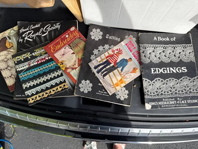 Collection of embroidery & tatting booklets