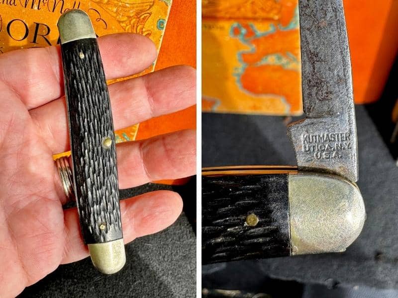 brown Kutmaster pocket knife