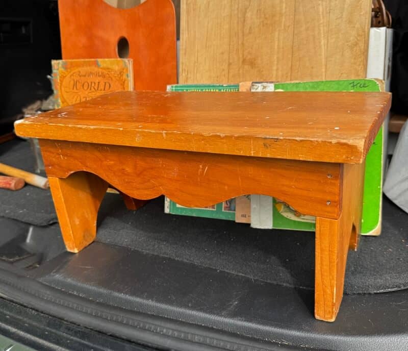 Small wooden stool
